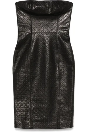 Marine Serre Minikleid mit Monogramm