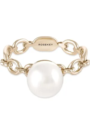 ROSEKEY 18kt Justify My Love Gelbgoldring mit Akoya-Perle