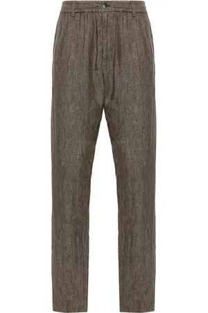 Emporio Armani Tapered-Hose aus Leinen