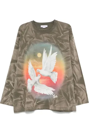 Stella McCartney Oberteil mit Vogel-Print
