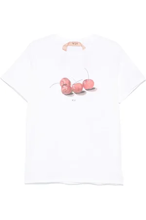 Nº21 T-Shirt mit Kirschen-Print