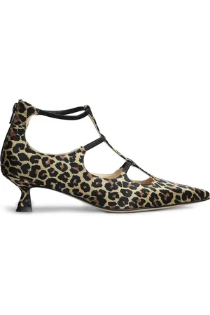 ANNA F. Pumps mit Leoparden-Print 50mm