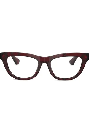 Burberry Karierte Cat-Eye-Brille