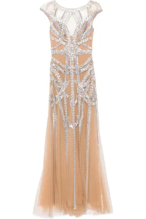 Zuhair Murad Ausgestelltes Abendkleid mit Road-Stickerei
