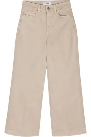 Paige Anessa Cropped-Jeans mit hohem Bund