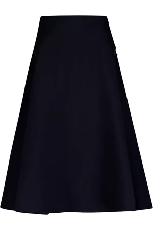 VALENTINO GARAVANI Crepe Couture Midirock