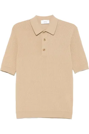 LARDINI Poloshirt mit Waffelstrick-Muster