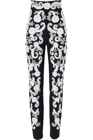 Carolina Herrera Schmale Hose mit Stickerei