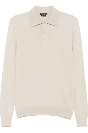 Tom Ford Fein gestricktes Poloshirt