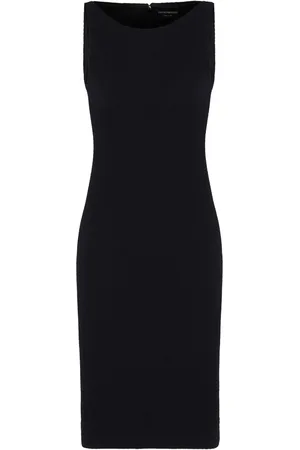 Emporio Armani Gestricktes Schlauchkleid mit Zickzackmuster