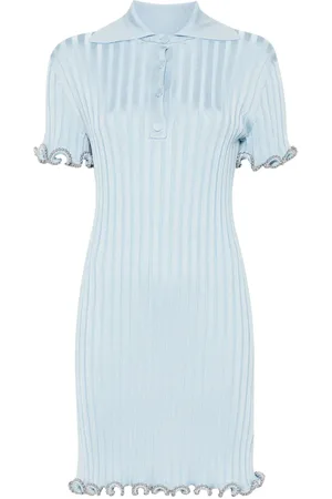 Jil Sander Minikleid aus geripptem Strick