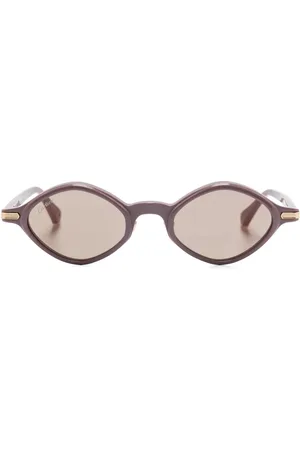 Cartier Sonnenbrille mit ovalem Gestell