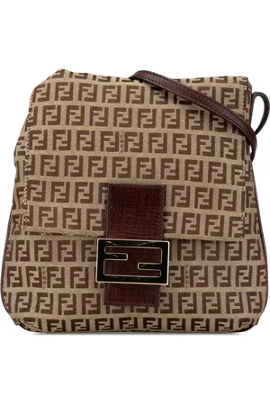 Fendi 2000-2010 Zucchino Canvas Umhängetasche