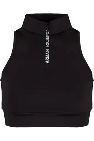 Armani Exchange Cropped-Tanktop mit Reißverschluss