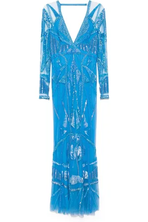 Zuhair Murad Abendkleid mit Art Déco-Stickerei