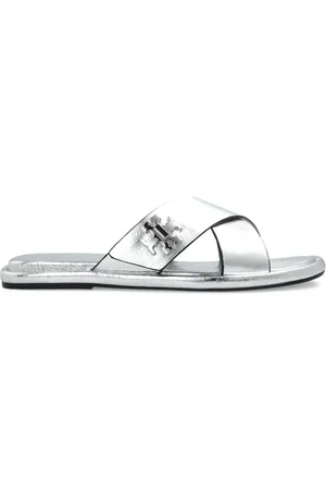 Tory Burch Sandalen mit Logo-Schild