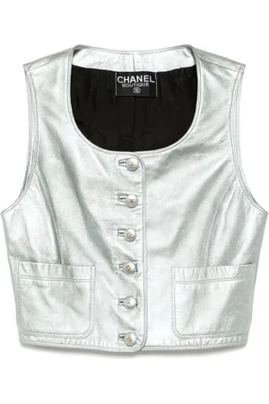 CHANEL 1990-2000s ärmellose Weste