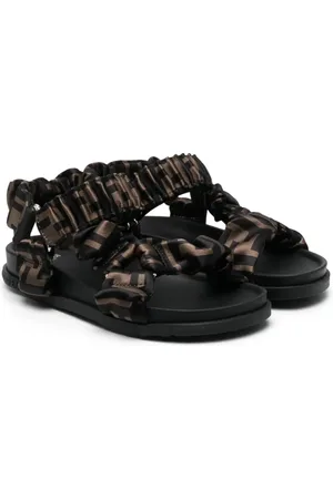Fendi Geraffte Sandalen mit FF-Print