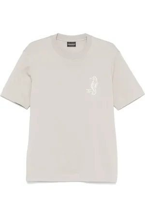 Emporio Armani T-Shirt mit Logo-Stickerei