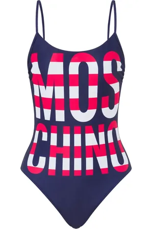 Moschino Badeanzug mit Logo-Print