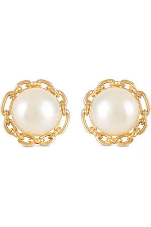 ROSEKEY 18kt Be My Baby Gelbgoldohrringe mit Akoya-Perle