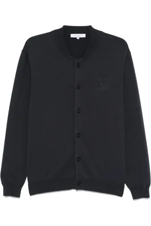 Maison Kitsuné Bold Cardigan mit Fox Head-Stickerei