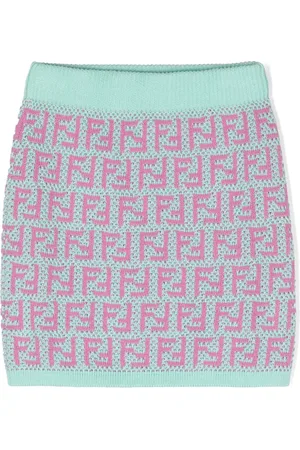 Fendi Gehäkelter Minirock mit FF