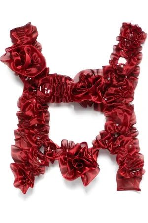 NOIR KEI NINOMIYA X Comme des Garçons Harness mit Blumenapplikation