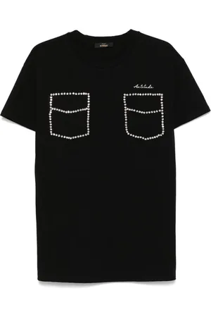 Twin-Set T-Shirt mit Strassverzierung