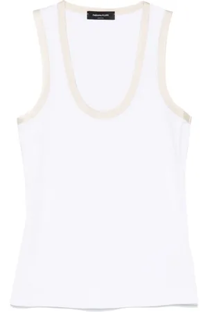 Fabiana Filippi Tanktop mit Kontrastborten