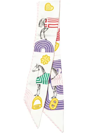 Hermès 2010-2024 Garde Robe Pop Charms Twilly Seidenschal