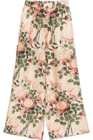 BIYAN Cropped-Hose mit Blumen-Print