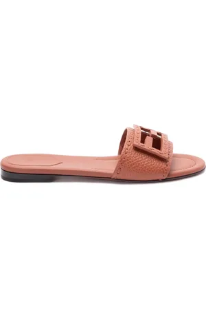 Fendi Pantoletten mit Logo-Schnalle