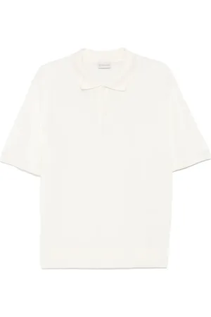 Moncler Fein gestricktes Poloshirt