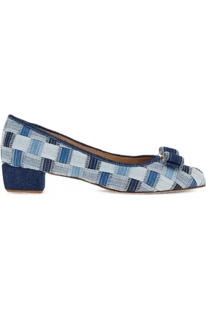 Salvatore Ferragamo Karierte Varina Pumps mit Blockabsatz