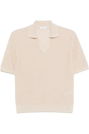 PESERICO SIGN Fein gestricktes Poloshirt