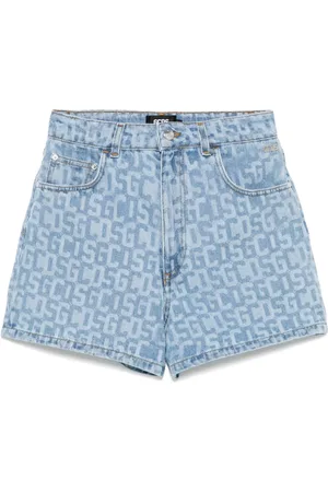 GCDS Jeans-Shorts mit Monogramm