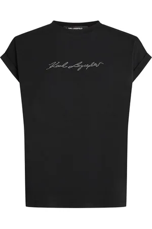 Karl Lagerfeld T-Shirt mit Strassverzierung