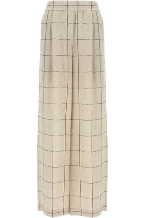 Brunello Cucinelli Palazzohose aus Leinen