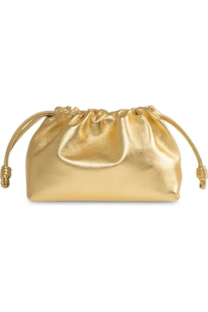 Loewe Flamenco Clutch im Metallic-Look