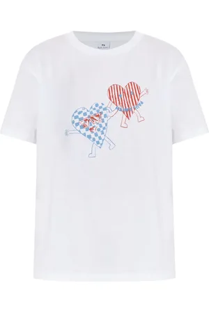 Paul Smith T-Shirt mit Herz-Print