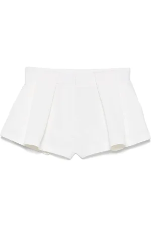 Stella McCartney Plissierte Shorts mit Einsatz