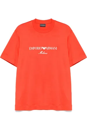 Emporio Armani T-Shirt mit Logo-Stickerei