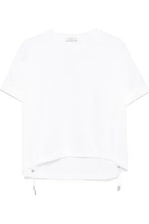 PESERICO SIGN T-Shirt mit Kordelzug-Saum