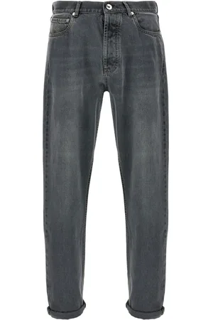 Brunello Cucinelli Stückgefärbte Jeans