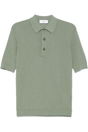 LARDINI Poloshirt mit Waffelstrick-Muster