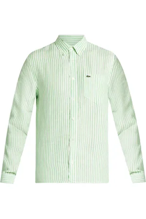 Lacoste Gestreiftes Hemd aus Leinen