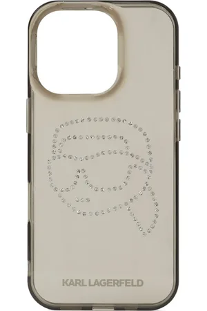 Karl Lagerfeld Ikon iPhone 16 Pro-Hülle mit Strass