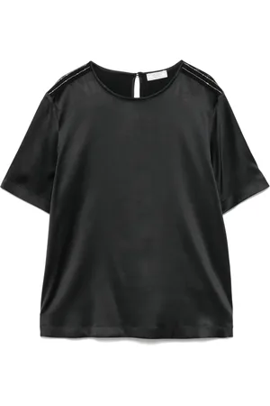 PESERICO SIGN Bluse mit Perlenverzierung