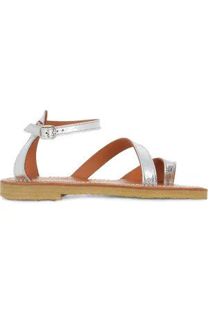 K jacques Riemchensandalen im Metallic-Look